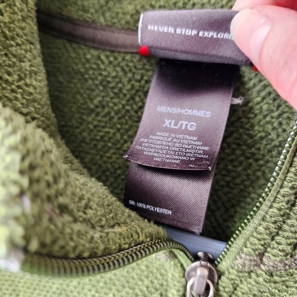 THE NORTH FACE 1/4 zip Highlander fleece in green size XL - Picture 4 of 6